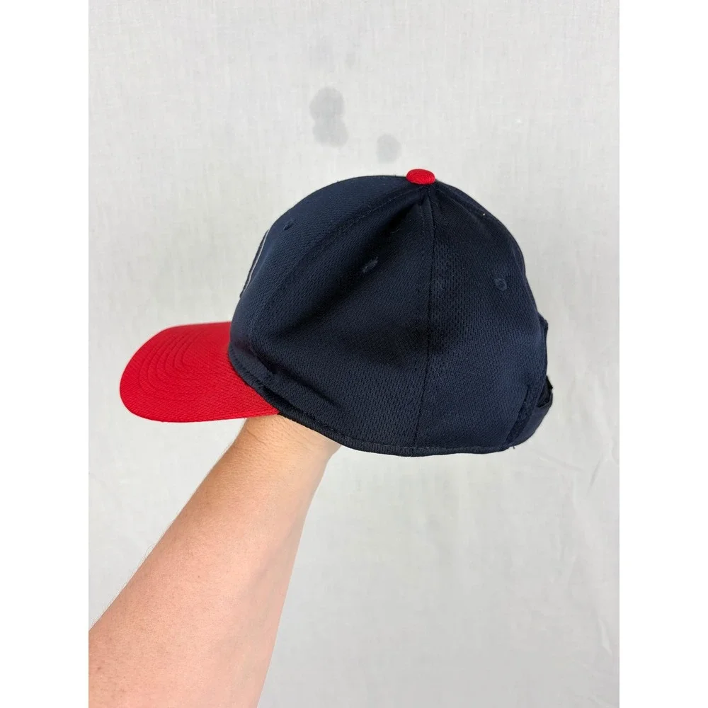 OC Sports Youth Baseball Hat Navy Blue Red Toledo Mud Hens Adjustable Mesh Cap